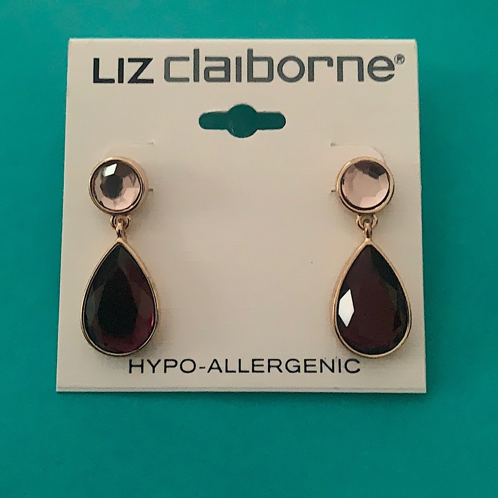 Liz Claiborne Tear Drop Style Post Earrings